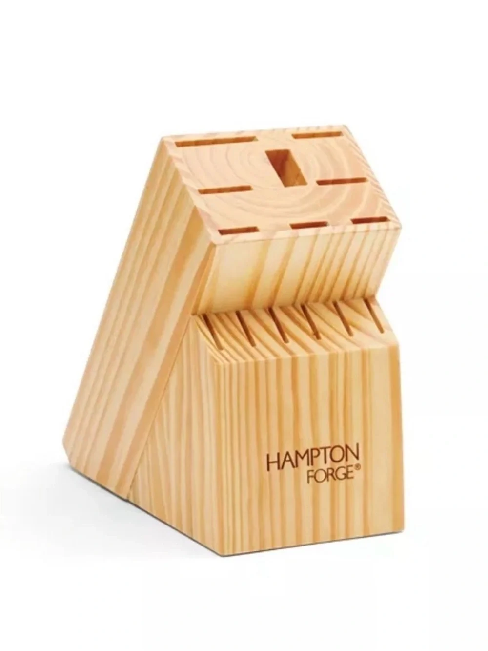 Hampton Forge 15 Piece Knife Block Set Stainless Steel Kitchen Cutlery
